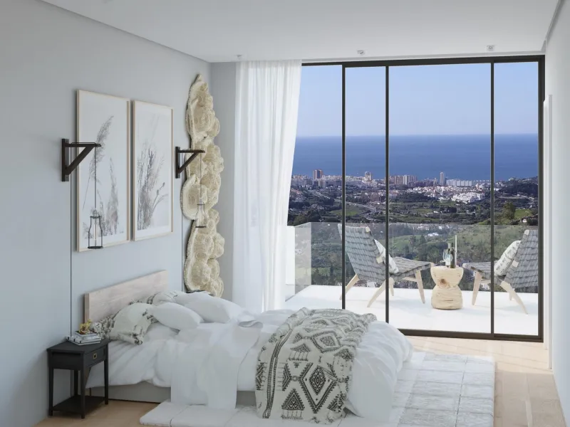 New Build Luxury Villas in Mijas& & New build unique development of exclusive four-bedroom villas boasting spectacular views, contemporary architectural style, and the latest in-home technology.& These stunning properties offer you a combination 