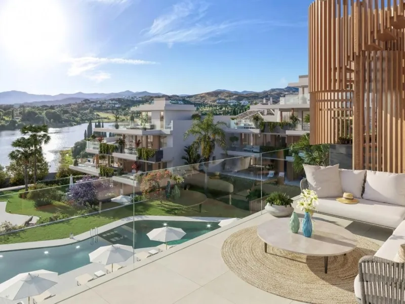 New Build Residential Complex Near Estepona& & Introducing an exceptional opportunity to own a luxurious residence within a modern development of 21 exclusive homes, perfectly poised amidst the stunning landscapes and favorable climate of the Costa 