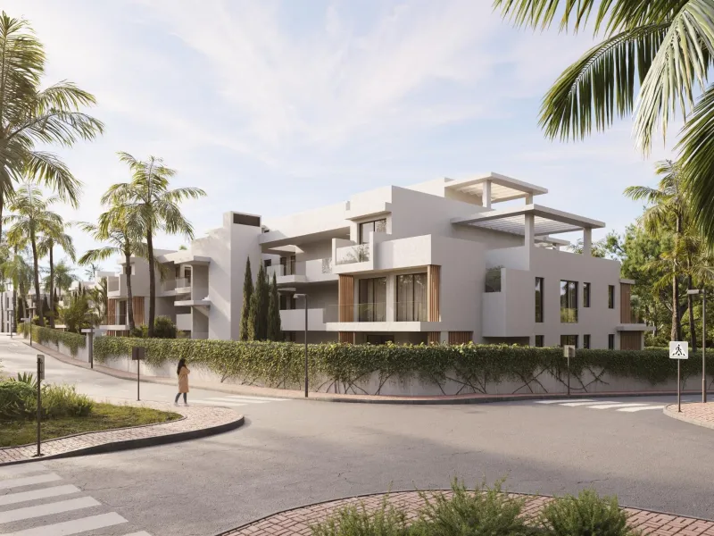 New Build Residential Complex Near Estepona& & Welcome to your dream home! This stunning new build residential complex offers a selection of luxurious apartments and penthouses with breathtaking sea views, located in Resinera Voladilla, just minutes