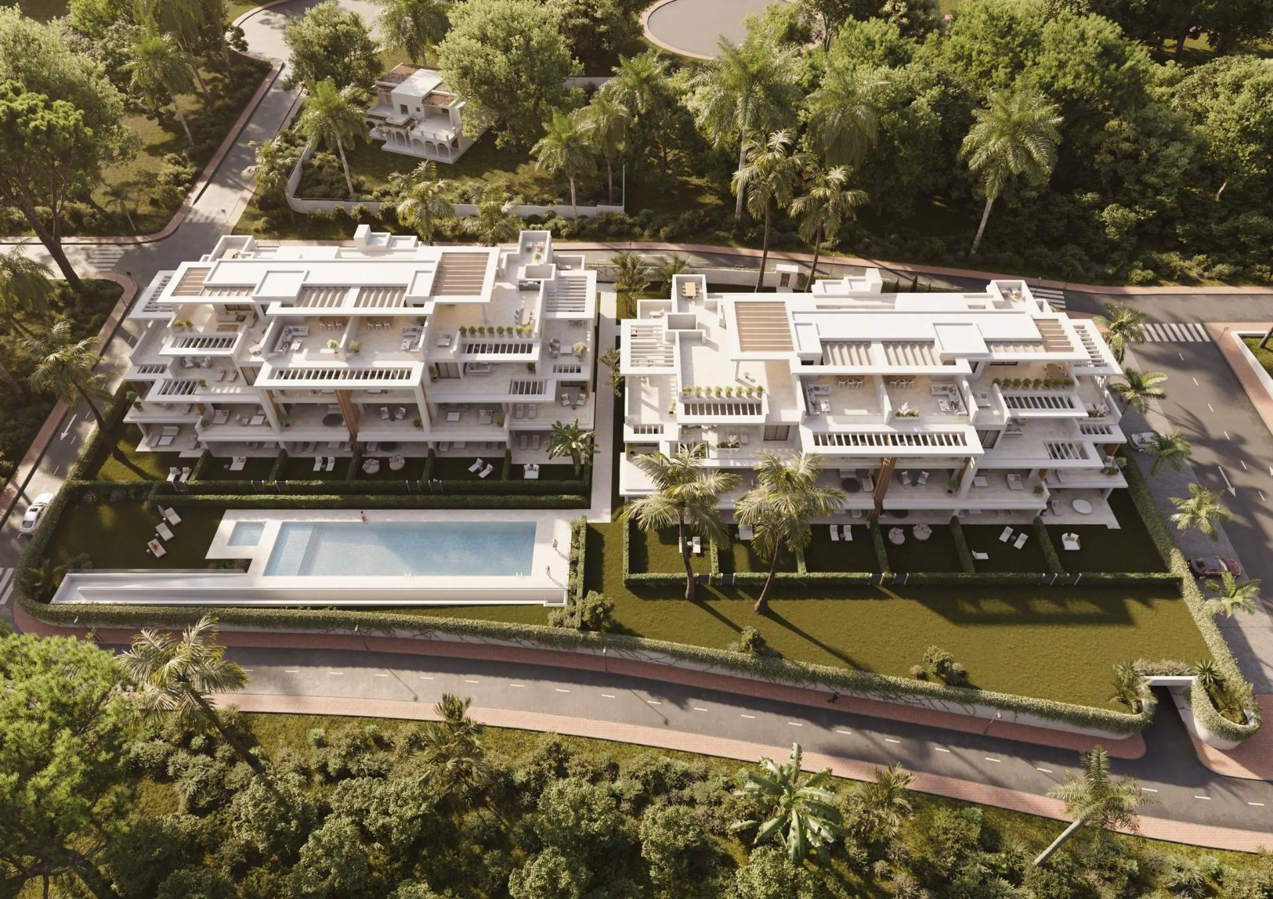 New Build Residential Complex Near Estepona& & Welcome to your dream home! This stunning new build residential complex offers a selection of luxurious apartments and penthouses with breathtaking sea views, located in Resinera Voladilla, just minutes