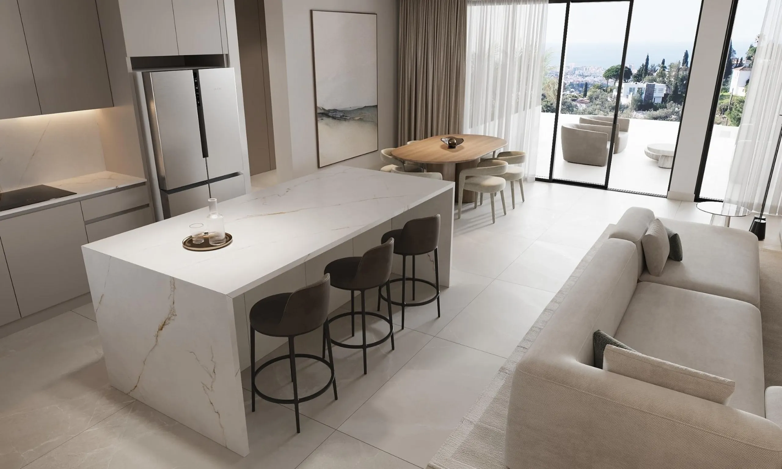 New Build Residential Complex Near Estepona& & Welcome to your dream home! This stunning new build residential complex offers a selection of luxurious apartments and penthouses with breathtaking sea views, located in Resinera Voladilla, just minutes