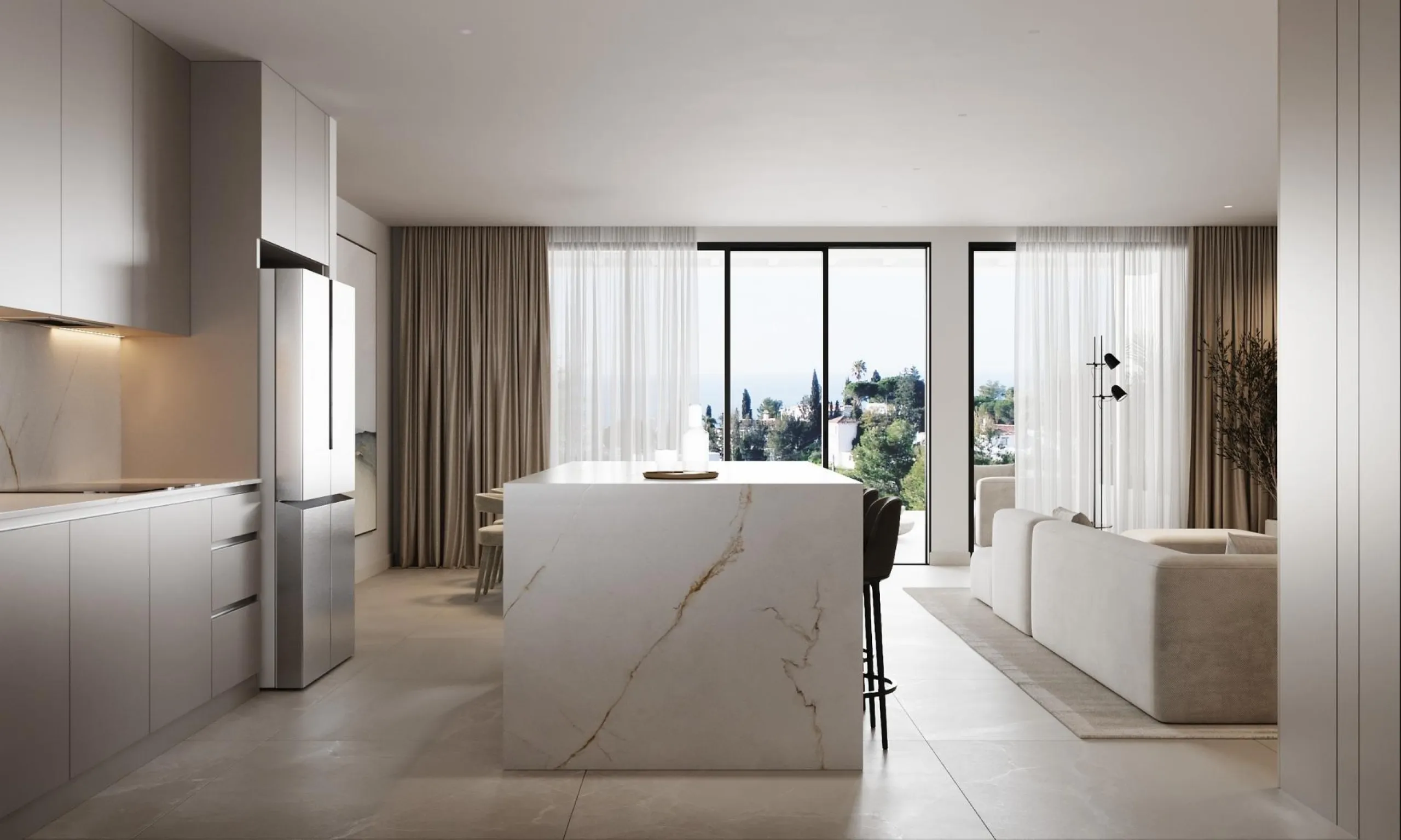 New Build Residential Complex Near Estepona& & Welcome to your dream home! This stunning new build residential complex offers a selection of luxurious apartments and penthouses with breathtaking sea views, located in Resinera Voladilla, just minutes
