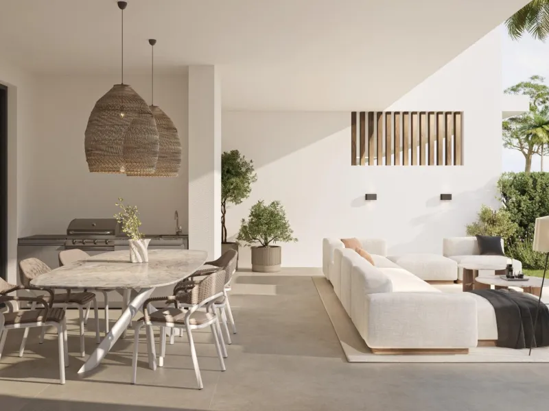 New Build Residential Complex Near Estepona& & Welcome to your dream home! This stunning new build residential complex offers a selection of luxurious apartments and penthouses with breathtaking sea views, located in Resinera Voladilla, just minutes