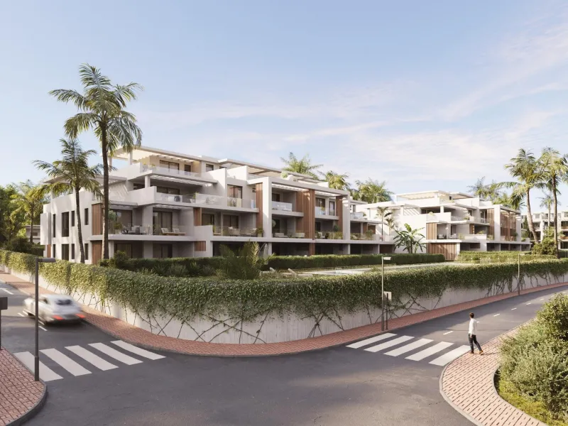 New Build Residential Complex Near Estepona& & Welcome to your dream home! This stunning new build residential complex offers a selection of luxurious apartments and penthouses with breathtaking sea views, located in Resinera Voladilla, just minutes