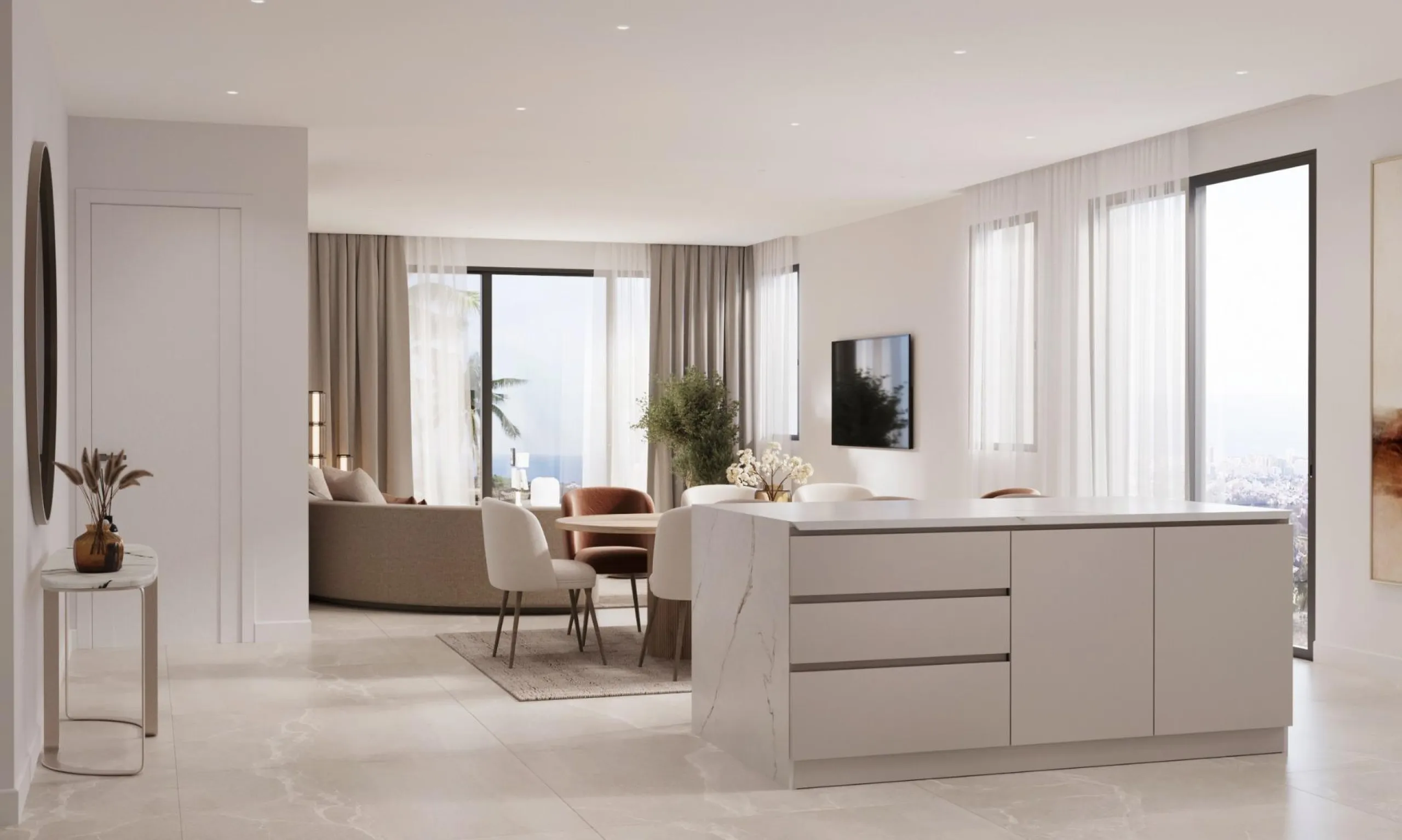 New Build Residential Complex Near Estepona& & Welcome to your dream home! This stunning new build residential complex offers a selection of luxurious apartments and penthouses with breathtaking sea views, located in Resinera Voladilla, just minutes
