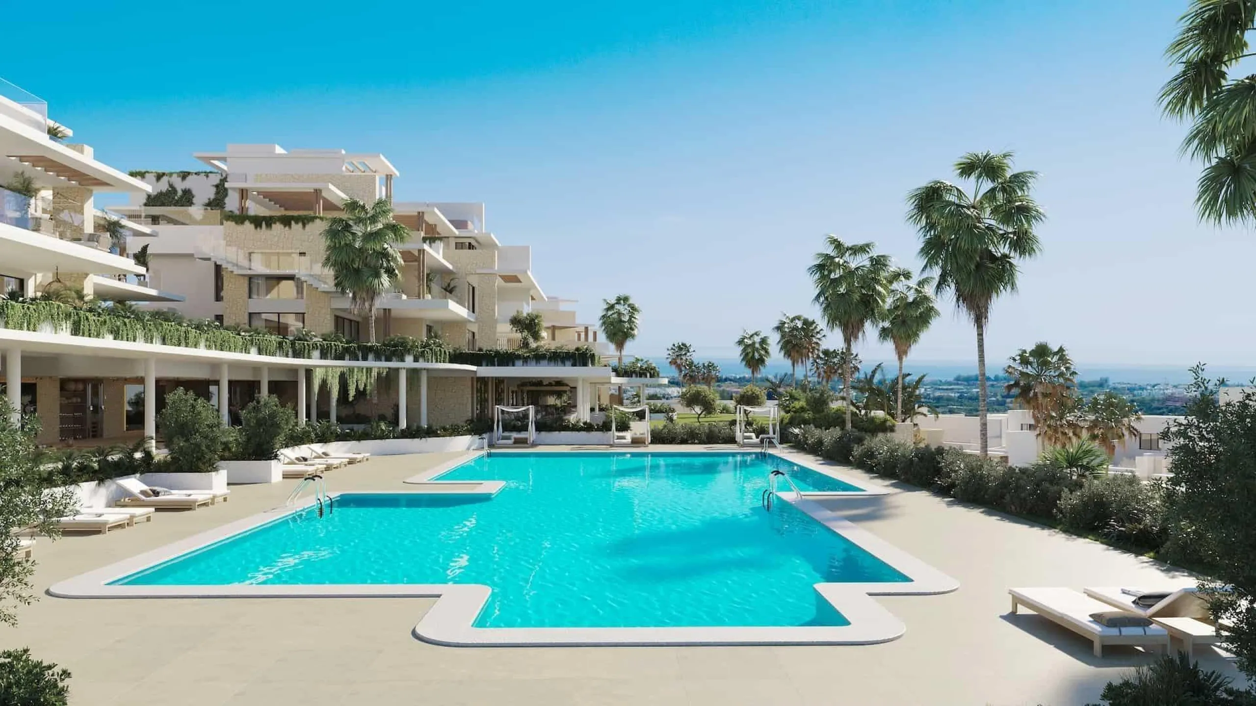Luxury Apartments in Estepona with Stunning Sea Views& & Discover an exclusive development of 72 luxury apartments located in the sought-after area of La Resina, Estepona. This prestigious complex offers high-end finishes, world-class amenities, and