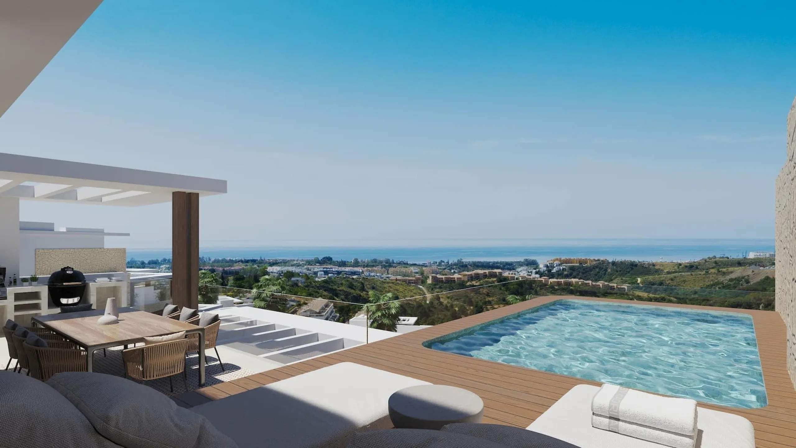 Luxury Apartments in Estepona with Stunning Sea Views& & Discover an exclusive development of 72 luxury apartments located in the sought-after area of La Resina, Estepona. This prestigious complex offers high-end finishes, world-class amenities, and