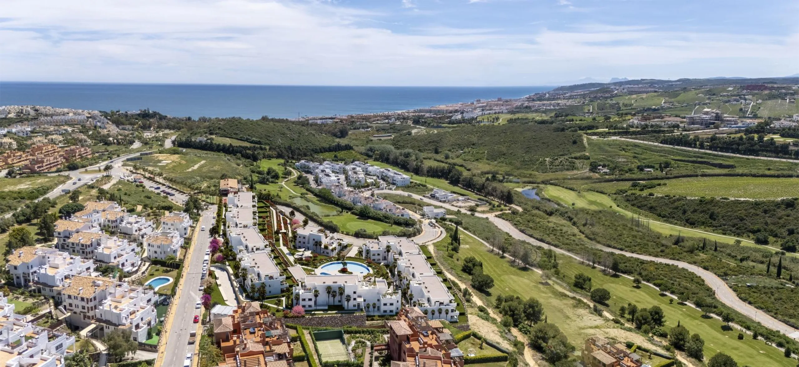 Luxury Golf Resort Living in Casares, Costa del Sol& & Experience an exceptional lifestyle at this exclusive residential resort located on the front line of Casares Costa Golf, a serene oasis with only 74 apartments and 17 penthouses. With 2 and 3-b