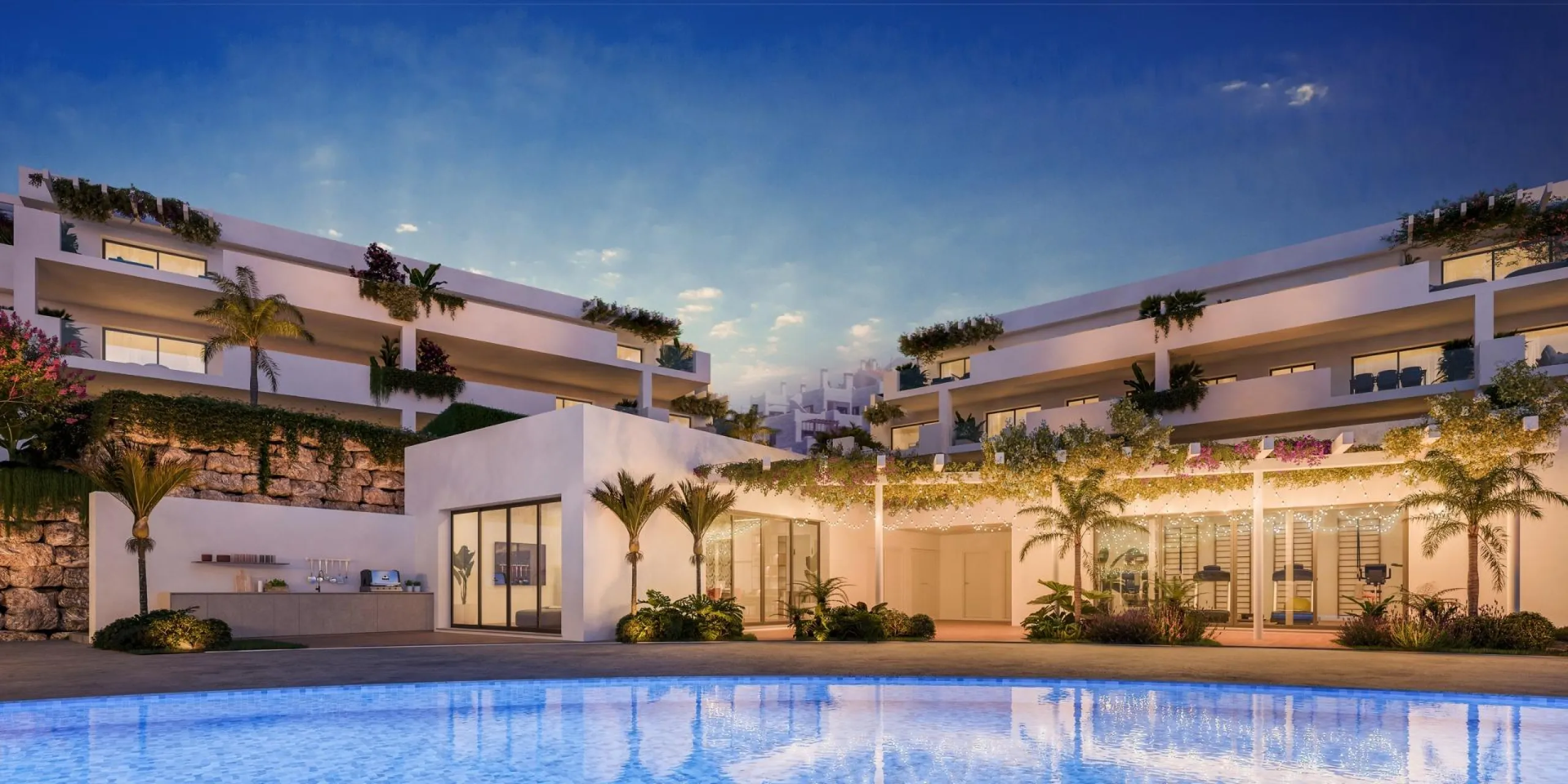 Luxury Golf Resort Living in Casares, Costa del Sol& & Experience an exceptional lifestyle at this exclusive residential resort located on the front line of Casares Costa Golf, a serene oasis with only 74 apartments and 17 penthouses. With 2 and 3-b