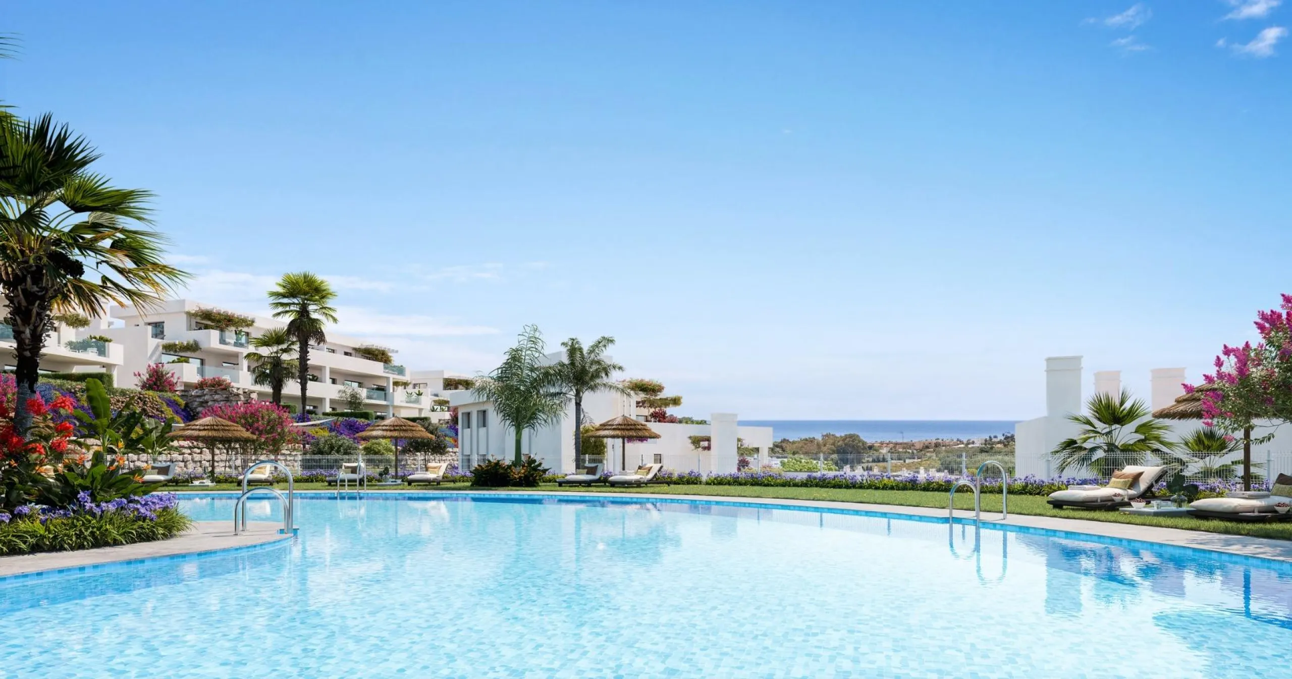 Luxury Golf Resort Living in Casares, Costa del Sol& & Experience an exceptional lifestyle at this exclusive residential resort located on the front line of Casares Costa Golf, a serene oasis with only 74 apartments and 17 penthouses. With 2 and 3-b