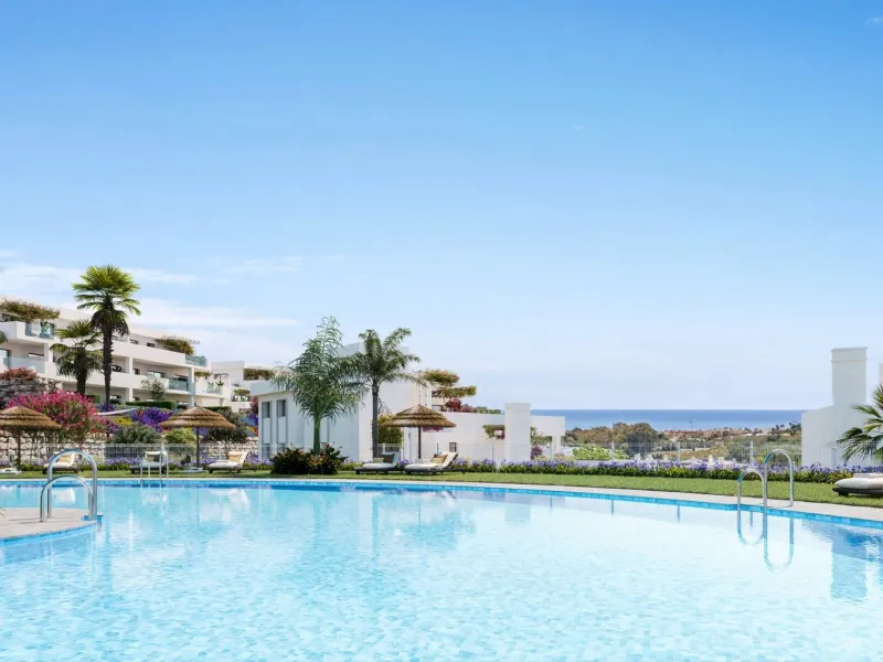 Luxury Golf Resort Living in Casares, Costa del Sol& & Experience an exceptional lifestyle at this exclusive residential resort located on the front line of Casares Costa Golf, a serene oasis with only 74 apartments and 17 penthouses. With 2 and 3-b