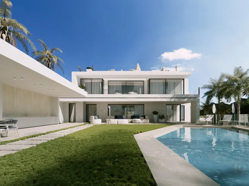 Contemporary Villa with Sea and Mountain Views in Cascada de Camoján, Marbella