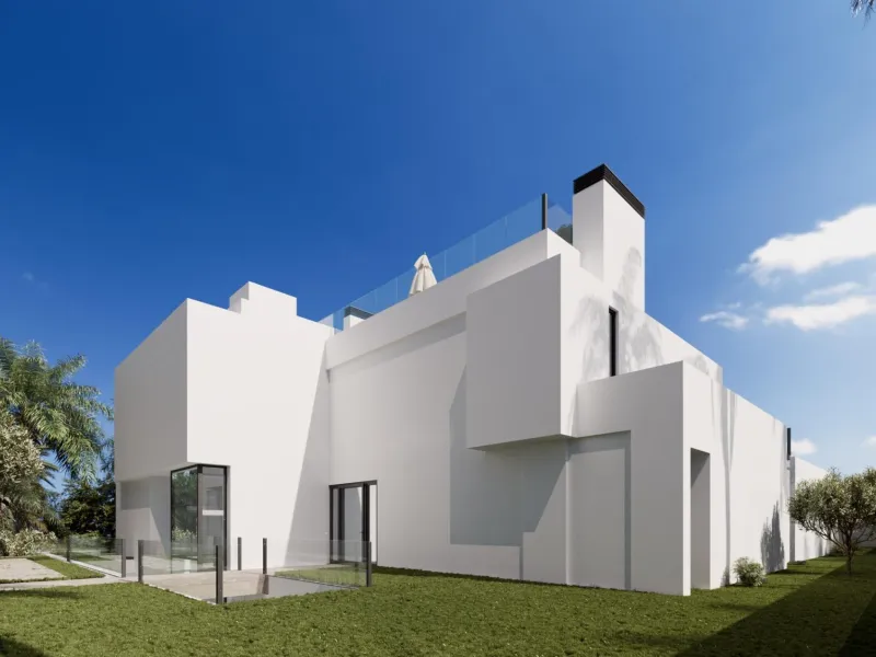 Contemporary Villa with Sea and Mountain Views in Cascada de Camoján, Marbella