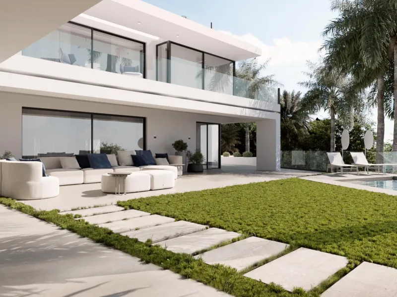 Contemporary Villa with Sea and Mountain Views in Cascada de Camoján, Marbella