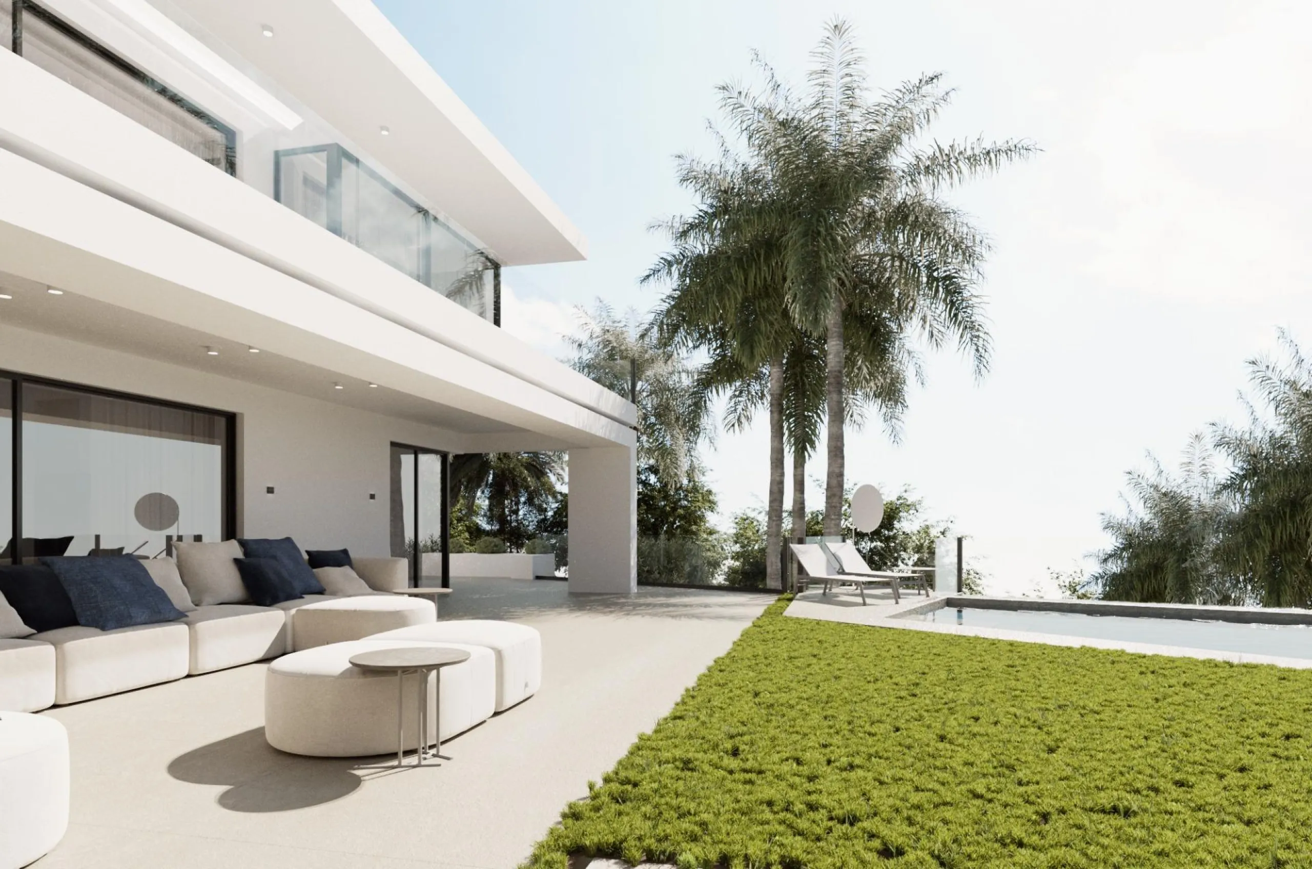 Contemporary Villa with Sea and Mountain Views in Cascada de Camoján, Marbella