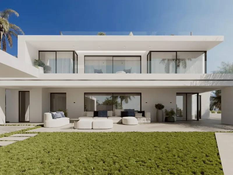 Contemporary Villa with Sea and Mountain Views in Cascada de Camoján, Marbella