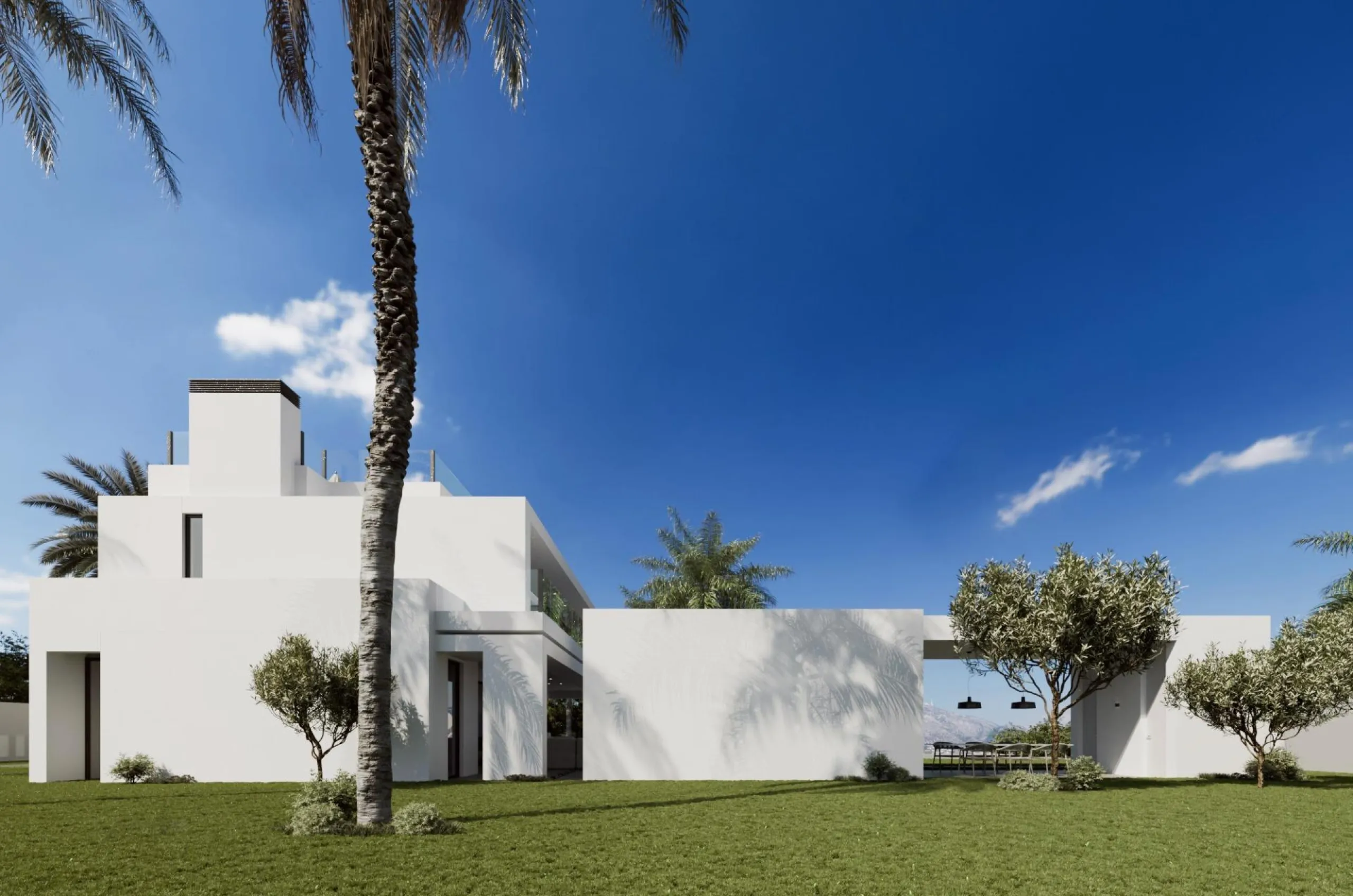 Contemporary Villa with Sea and Mountain Views in Cascada de Camoján, Marbella