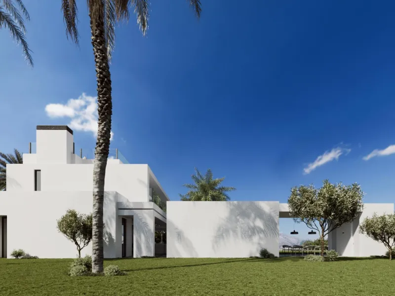 Contemporary Villa with Sea and Mountain Views in Cascada de Camoján, Marbella