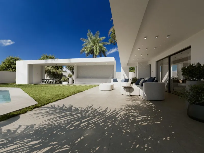 Contemporary Villa with Sea and Mountain Views in Cascada de Camoján, Marbella