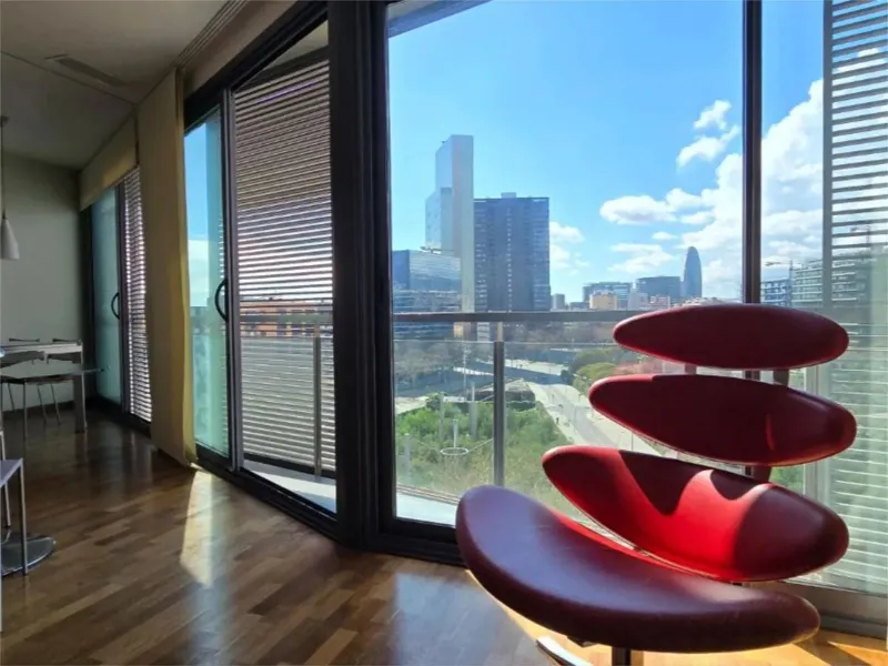 Modern Apartment with Views of Parc Central del Poblenou, Barcelona