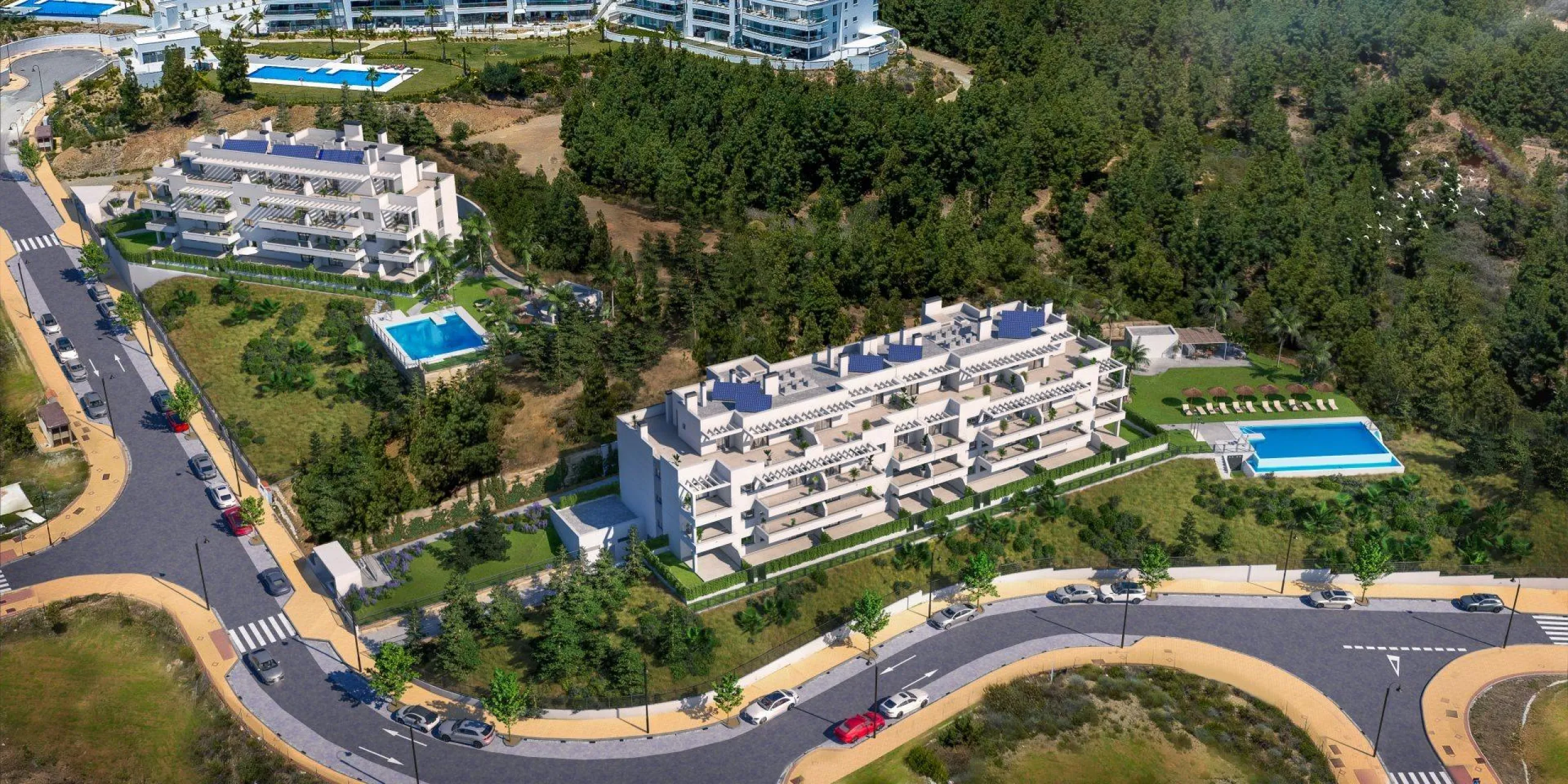 New Construction Residential Complex in El Chaparral, Mijas& & Modern and Functional Living in the Heart of Costa del Sol& Discover this exceptional new construction residential complex in El Chaparral, Mijas, designed for comfortable and modern 