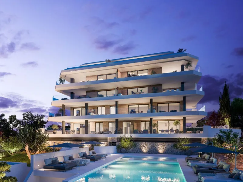 Exclusivity and Innovation: New Construction in Reserva del Higuerón, Costa del Sol& & Architectural Design That Maximizes Sea Views& This exclusive new development in the prestigious Reserva del Higuerón, Costa del Sol, stands out for its innova