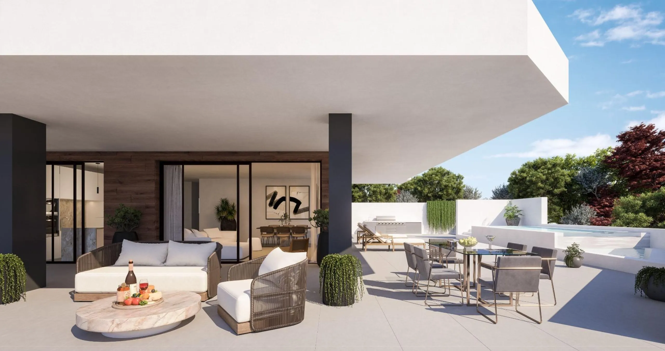 Exclusivity and Innovation: New Construction in Reserva del Higuerón, Costa del Sol& & Architectural Design That Maximizes Sea Views& This exclusive new development in the prestigious Reserva del Higuerón, Costa del Sol, stands out for its innova