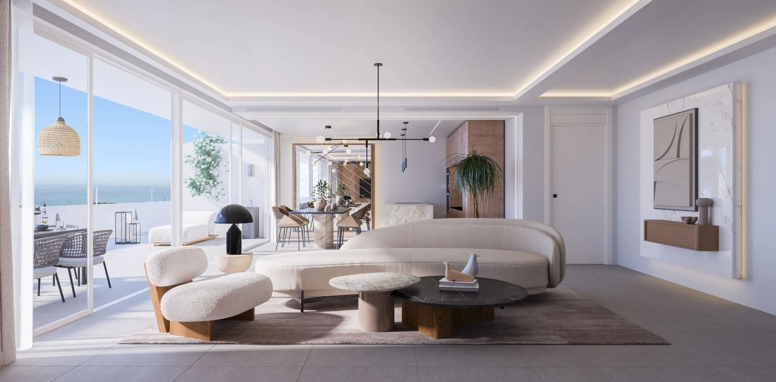 Exclusivity and Innovation: New Construction in Reserva del Higuerón, Costa del Sol& & Architectural Design That Maximizes Sea Views& This exclusive new development in the prestigious Reserva del Higuerón, Costa del Sol, stands out for its innova