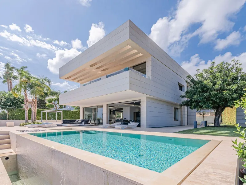 Modern Luxury Villa with Sea and Barcelona Views in Teia, Maresme