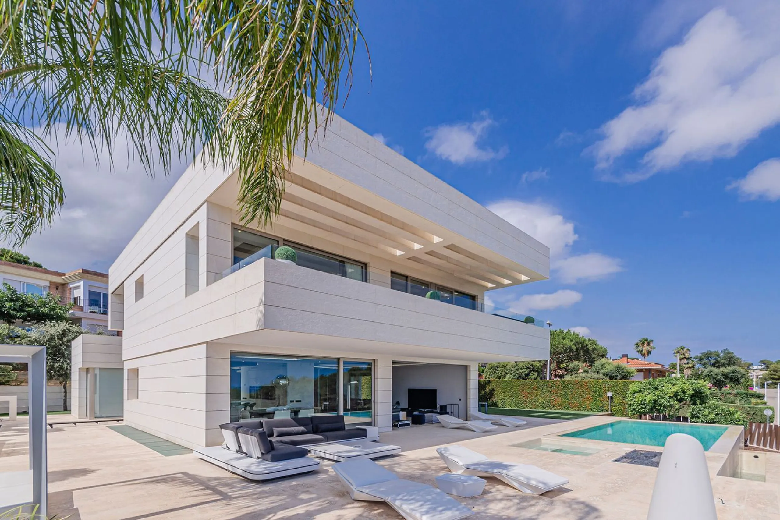 Modern Luxury Villa with Sea and Barcelona Views in Teia, Maresme