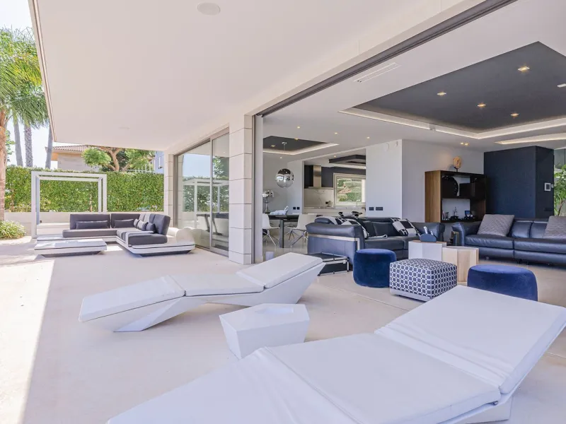 Modern Luxury Villa with Sea and Barcelona Views in Teia, Maresme