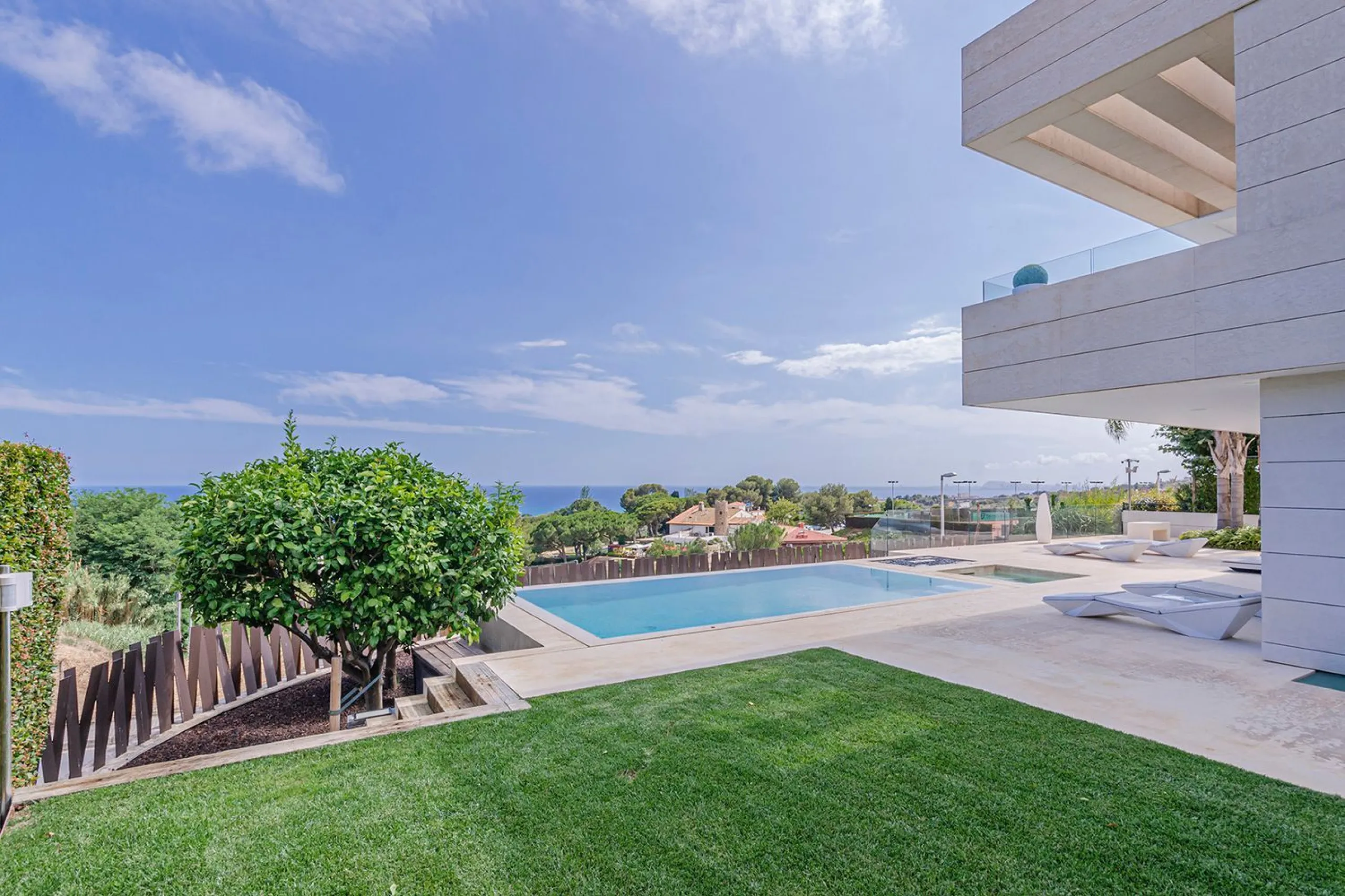 Modern Luxury Villa with Sea and Barcelona Views in Teia, Maresme
