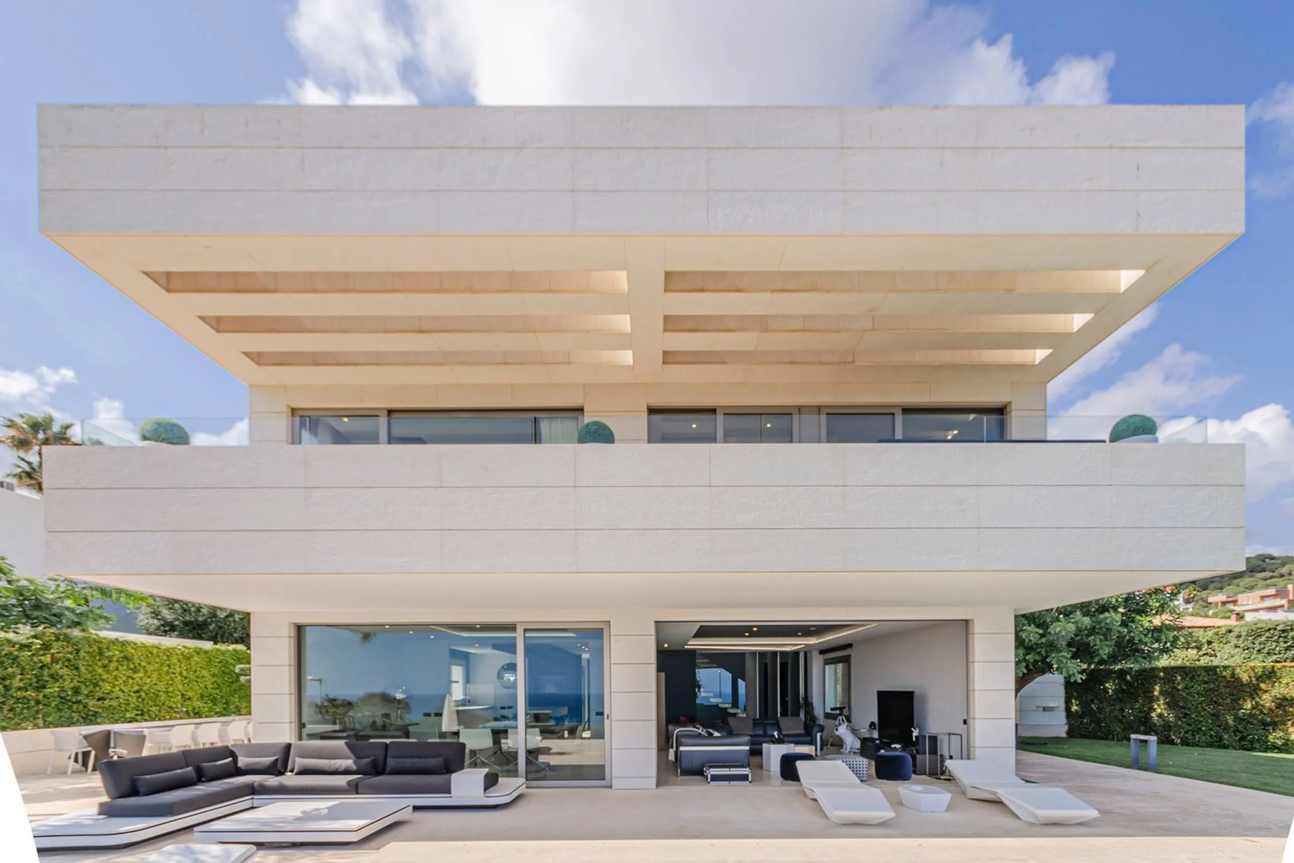 Modern Luxury Villa with Sea and Barcelona Views in Teia, Maresme
