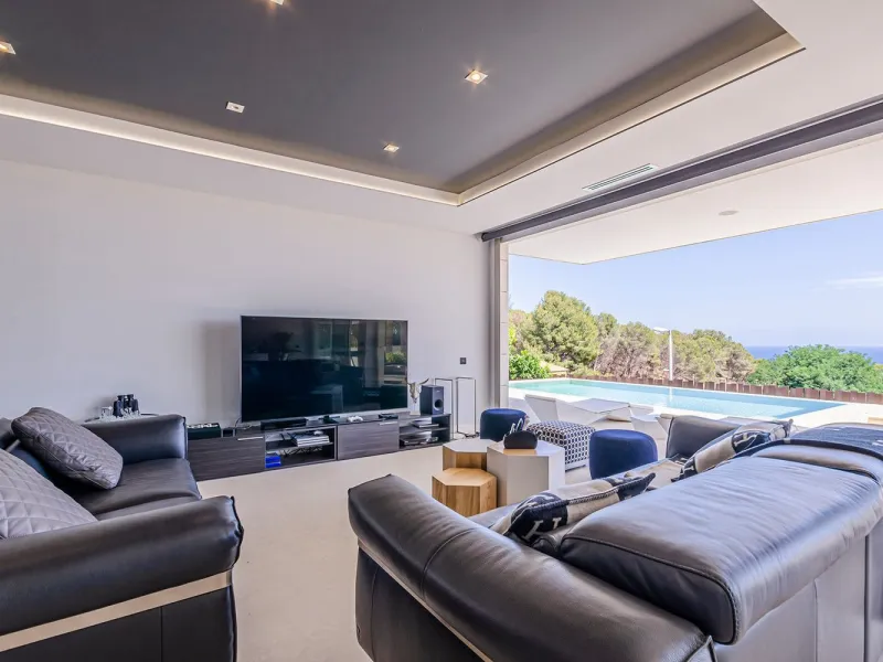 Modern Luxury Villa with Sea and Barcelona Views in Teia, Maresme