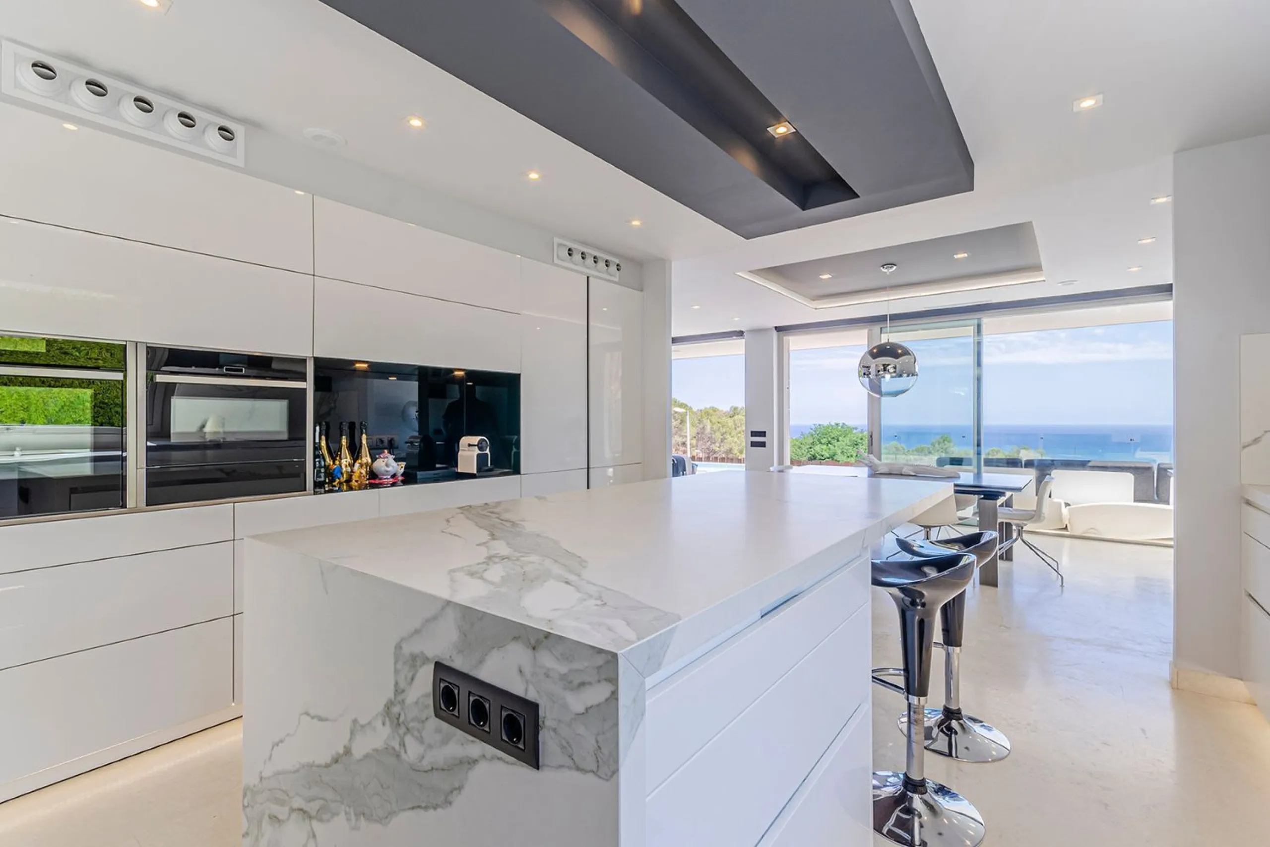 Modern Luxury Villa with Sea and Barcelona Views in Teia, Maresme
