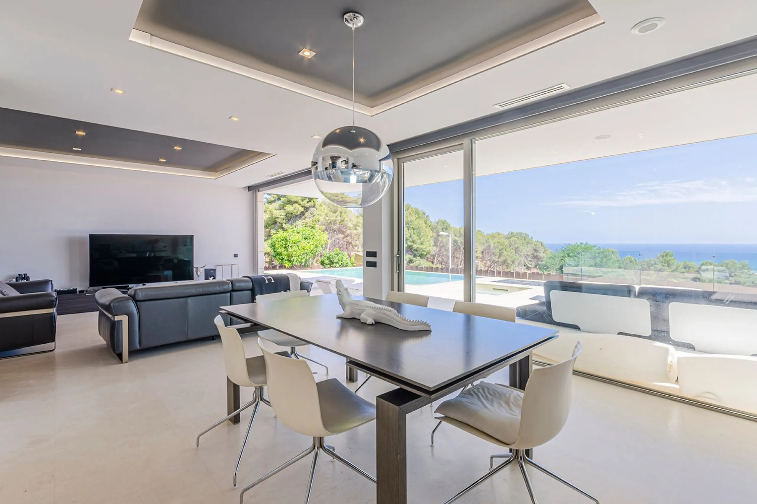 Modern Luxury Villa with Sea and Barcelona Views in Teia, Maresme