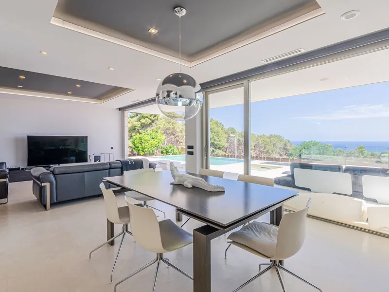 Modern Luxury Villa with Sea and Barcelona Views in Teia, Maresme