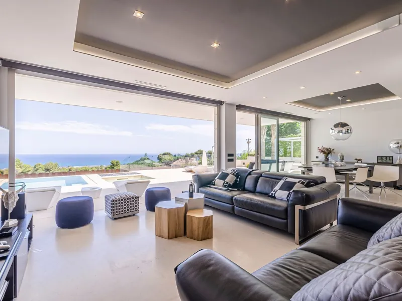 Modern Luxury Villa with Sea and Barcelona Views in Teia, Maresme