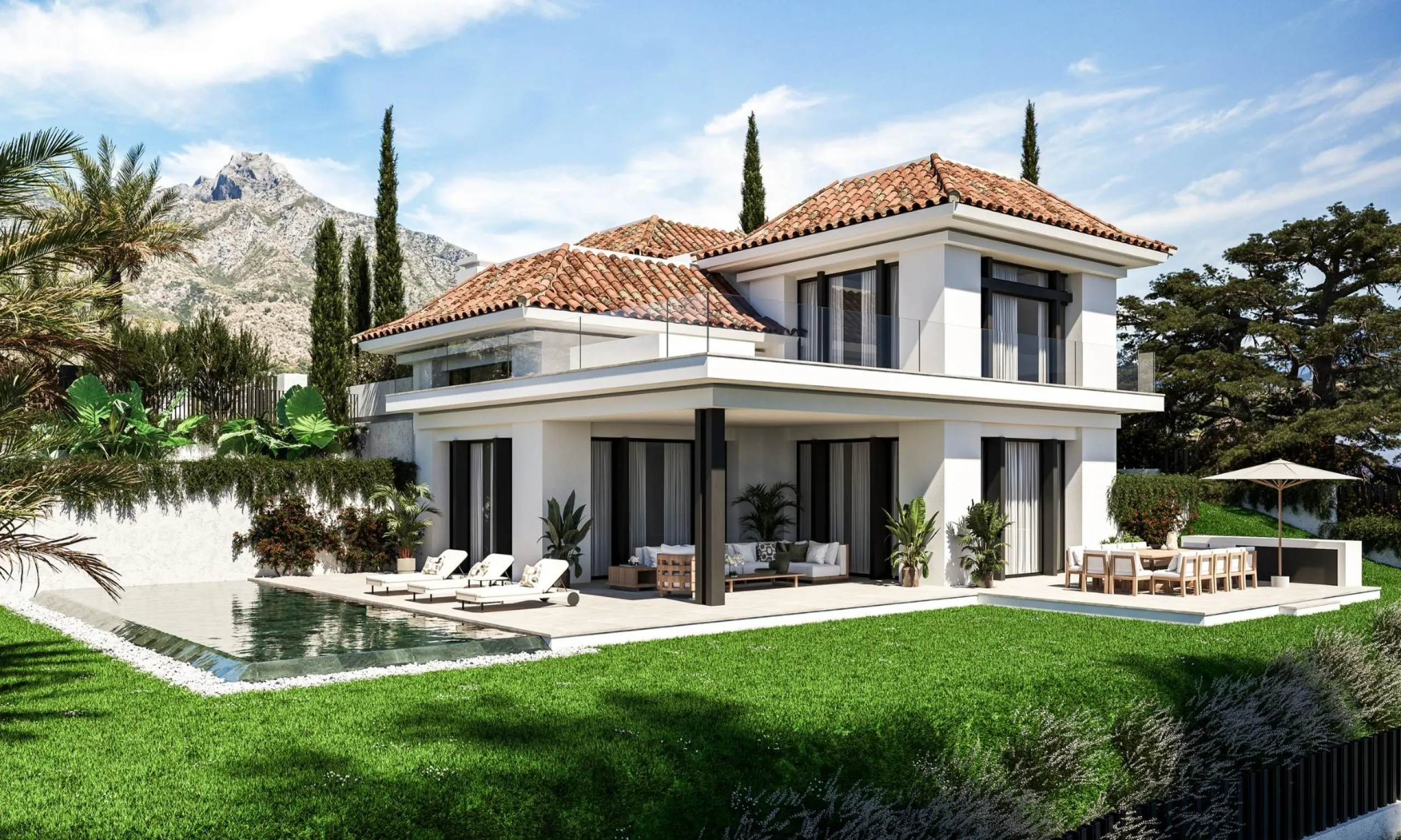 Luxury Villas in Marbella’s Golden Mile – Exclusive Living in a Prime Location& & Exclusive Villas with Private Pools in Marbella’s Prestigious Golden Mile& Discover the essence of luxury and exclusivity with these four independent villas in Marb