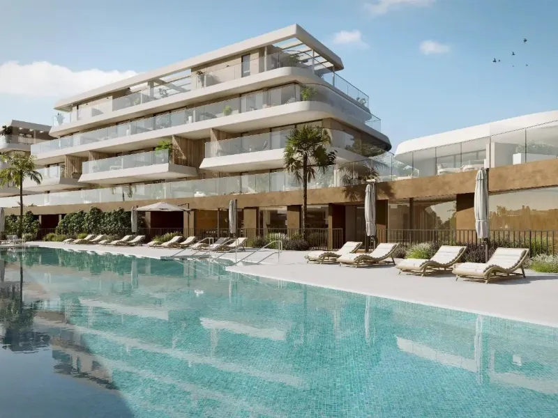 New Build Residential Complex near Estepona – Modern Living by the Sea& & Contemporary Apartments in a Privileged Natural Setting& Welcome to this exclusive new build residential complex in Buenas Noches, Estepona, perfectly located just 700 mete