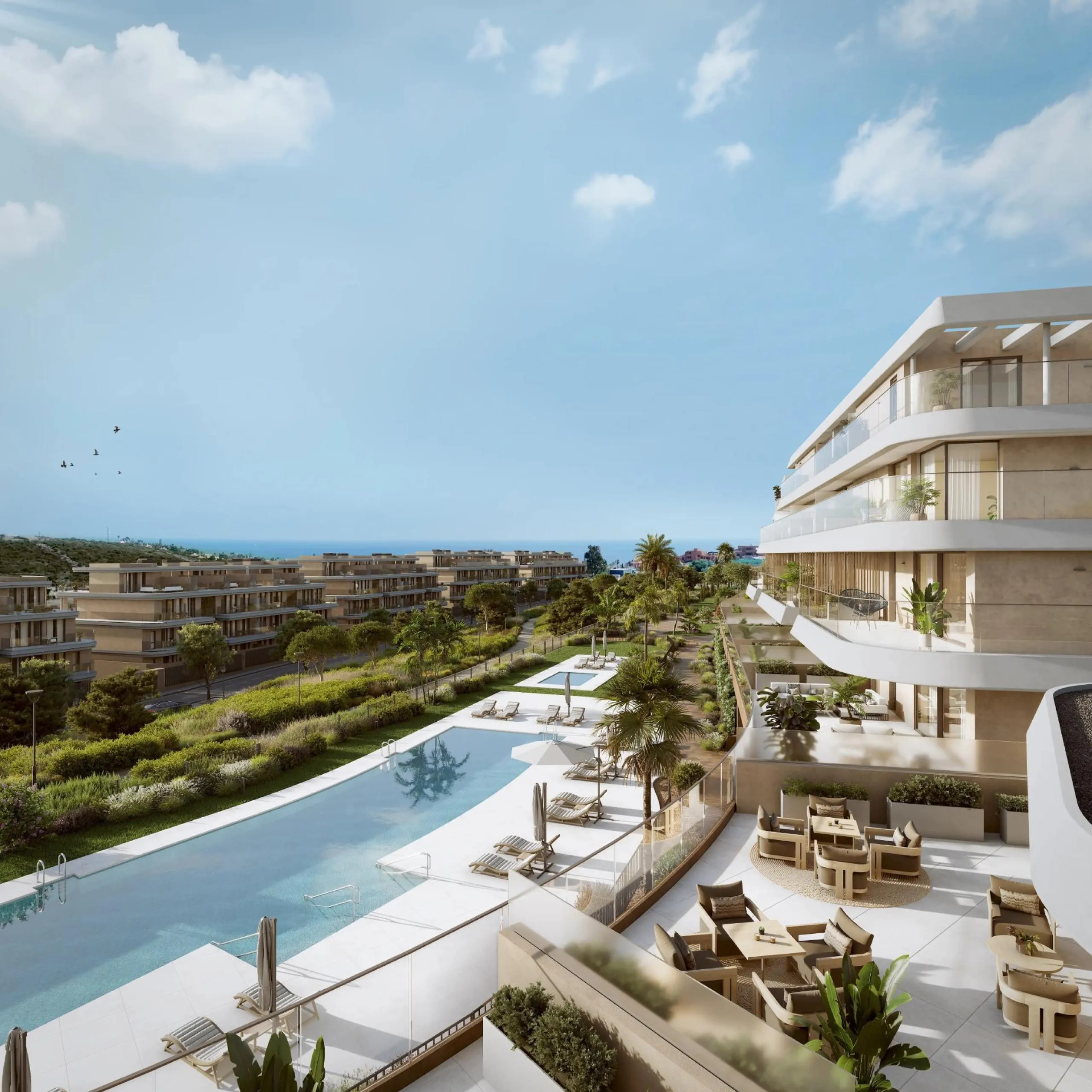 New Build Residential Complex near Estepona – Modern Living by the Sea& & Contemporary Apartments in a Privileged Natural Setting& Welcome to this exclusive new build residential complex in Buenas Noches, Estepona, perfectly located just 700 mete