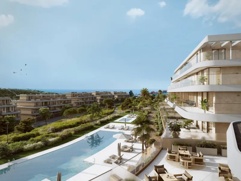 New Build Residential Complex near Estepona – Modern Living by the Sea& & Contemporary Apartments in a Privileged Natural Setting& Welcome to this exclusive new build residential complex in Buenas Noches, Estepona, perfectly located just 700 mete