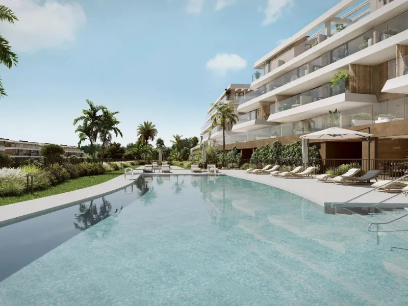 New Build Residential Complex near Estepona – Modern Living by the Sea& & Contemporary Apartments in a Privileged Natural Setting& Welcome to this exclusive new build residential complex in Buenas Noches, Estepona, perfectly located just 700 mete