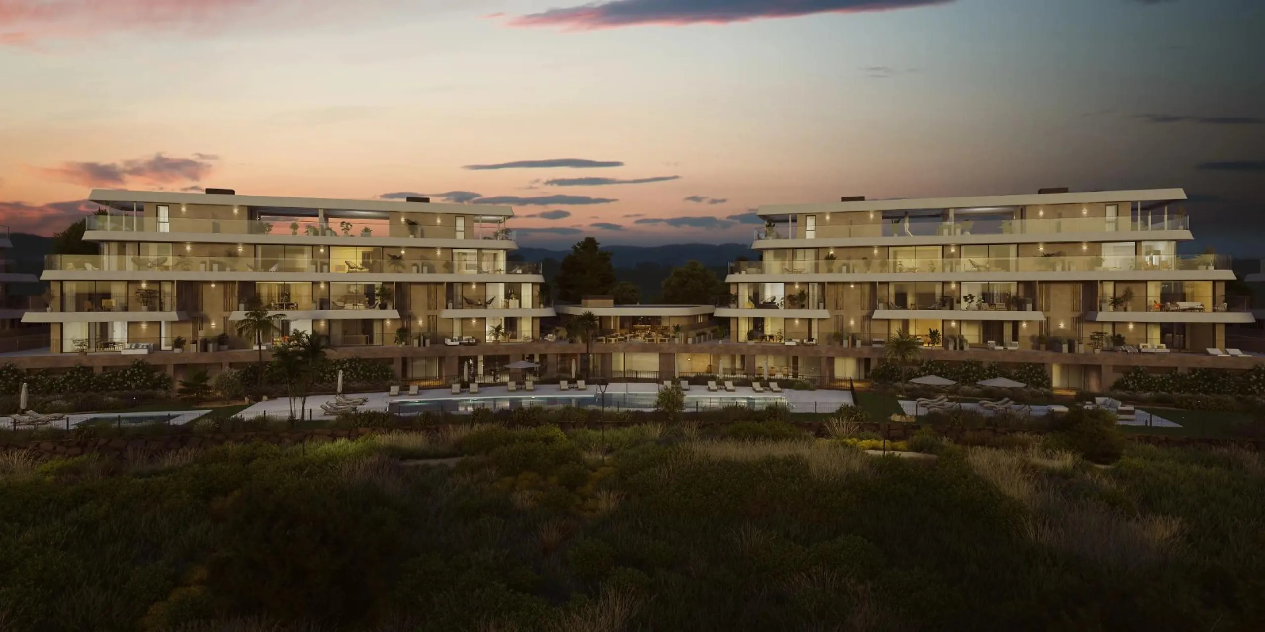 New Build Residential Complex near Estepona – Modern Living by the Sea& & Contemporary Apartments in a Privileged Natural Setting& Welcome to this exclusive new build residential complex in Buenas Noches, Estepona, perfectly located just 700 mete