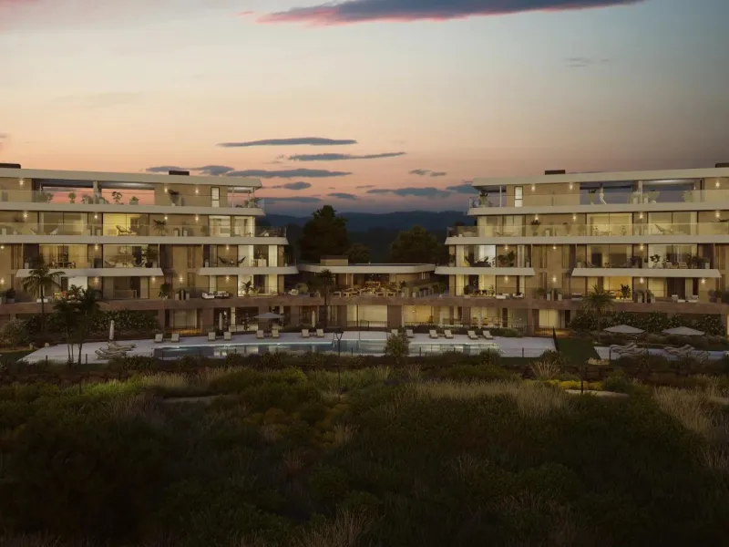 New Build Residential Complex near Estepona – Modern Living by the Sea& & Contemporary Apartments in a Privileged Natural Setting& Welcome to this exclusive new build residential complex in Buenas Noches, Estepona, perfectly located just 700 mete