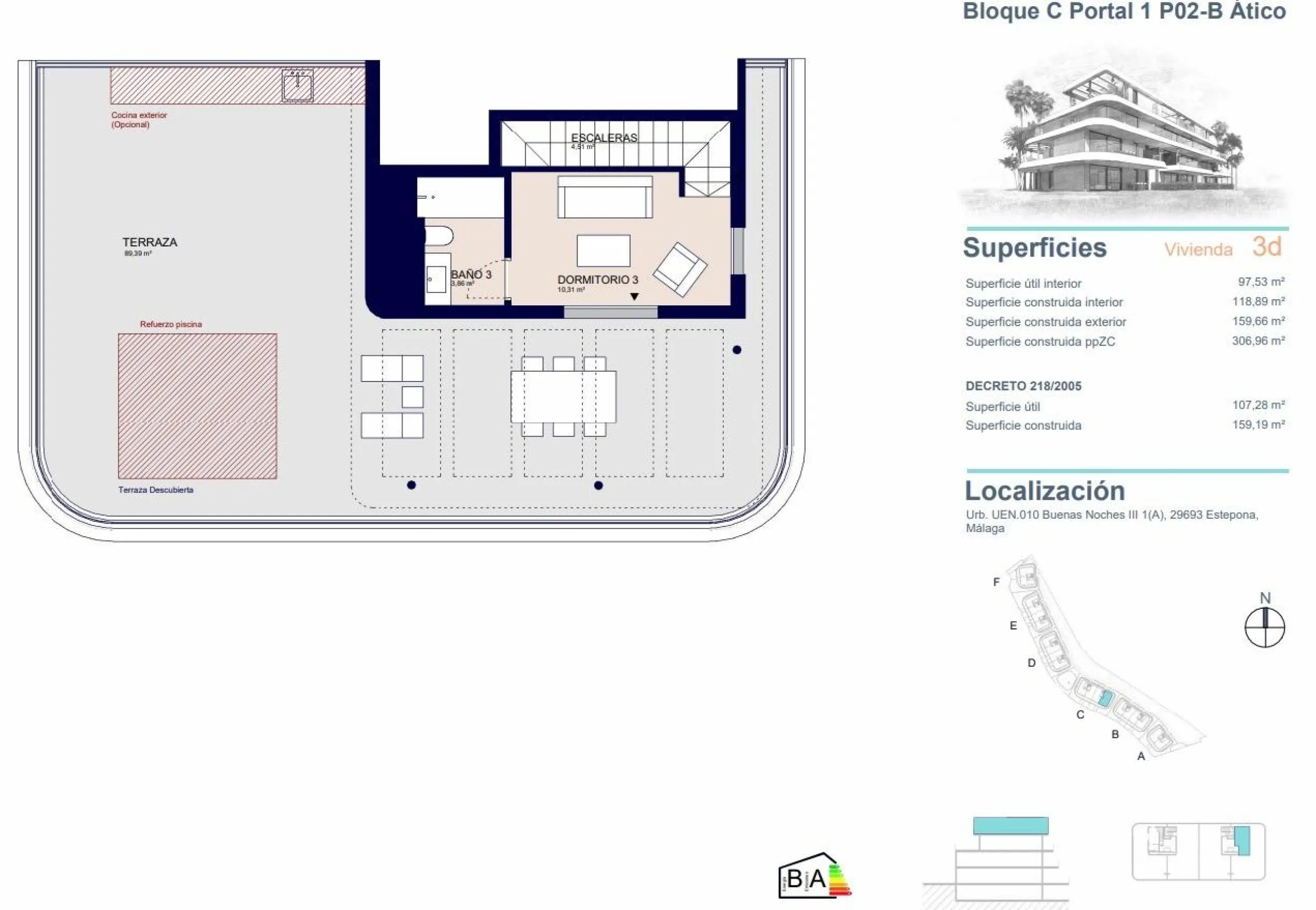 New Build Residential Complex near Estepona – Modern Living by the Sea& & Contemporary Apartments in a Privileged Natural Setting& Welcome to this exclusive new build residential complex in Buenas Noches, Estepona, perfectly located just 700 mete