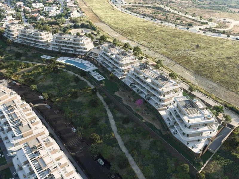 New Build Residential Complex near Estepona – Modern Living by the Sea& & Contemporary Apartments in a Privileged Natural Setting& Welcome to this exclusive new build residential complex in Buenas Noches, Estepona, perfectly located just 700 mete