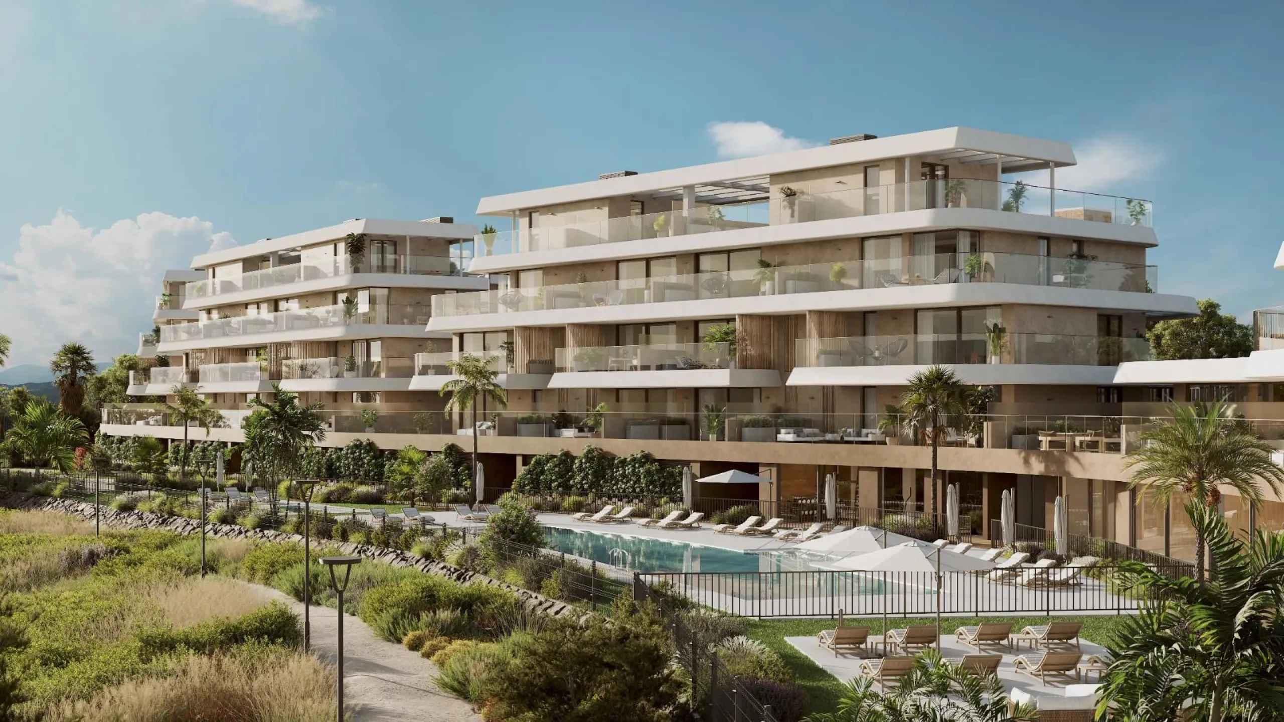 New Build Residential Complex near Estepona – Modern Living by the Sea& & Contemporary Apartments in a Privileged Natural Setting& Welcome to this exclusive new build residential complex in Buenas Noches, Estepona, perfectly located just 700 mete