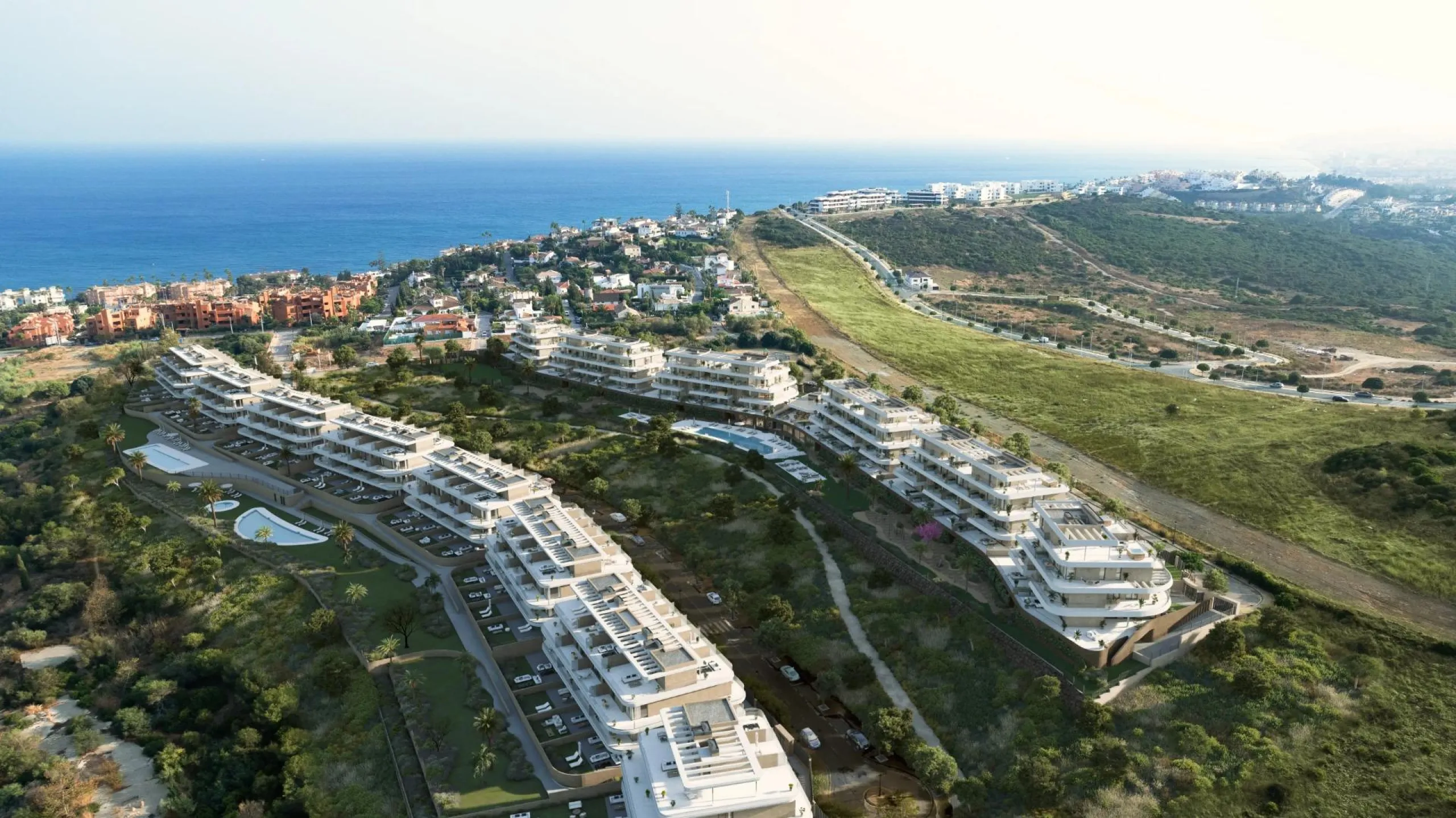 New Build Residential Complex near Estepona – Modern Living by the Sea& & Contemporary Apartments in a Privileged Natural Setting& Welcome to this exclusive new build residential complex in Buenas Noches, Estepona, perfectly located just 700 mete