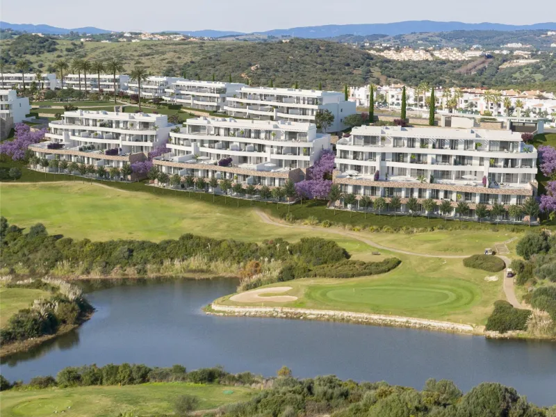 NEW BUILD RESIDENTIAL COMPLEX IN ALCAIDESA& & New Build residential complex is perfectly integrates the green areas and gardens with the residential areas in Alcaidesa, San Roque.& & New Build residential complex offers contemporary accommodat